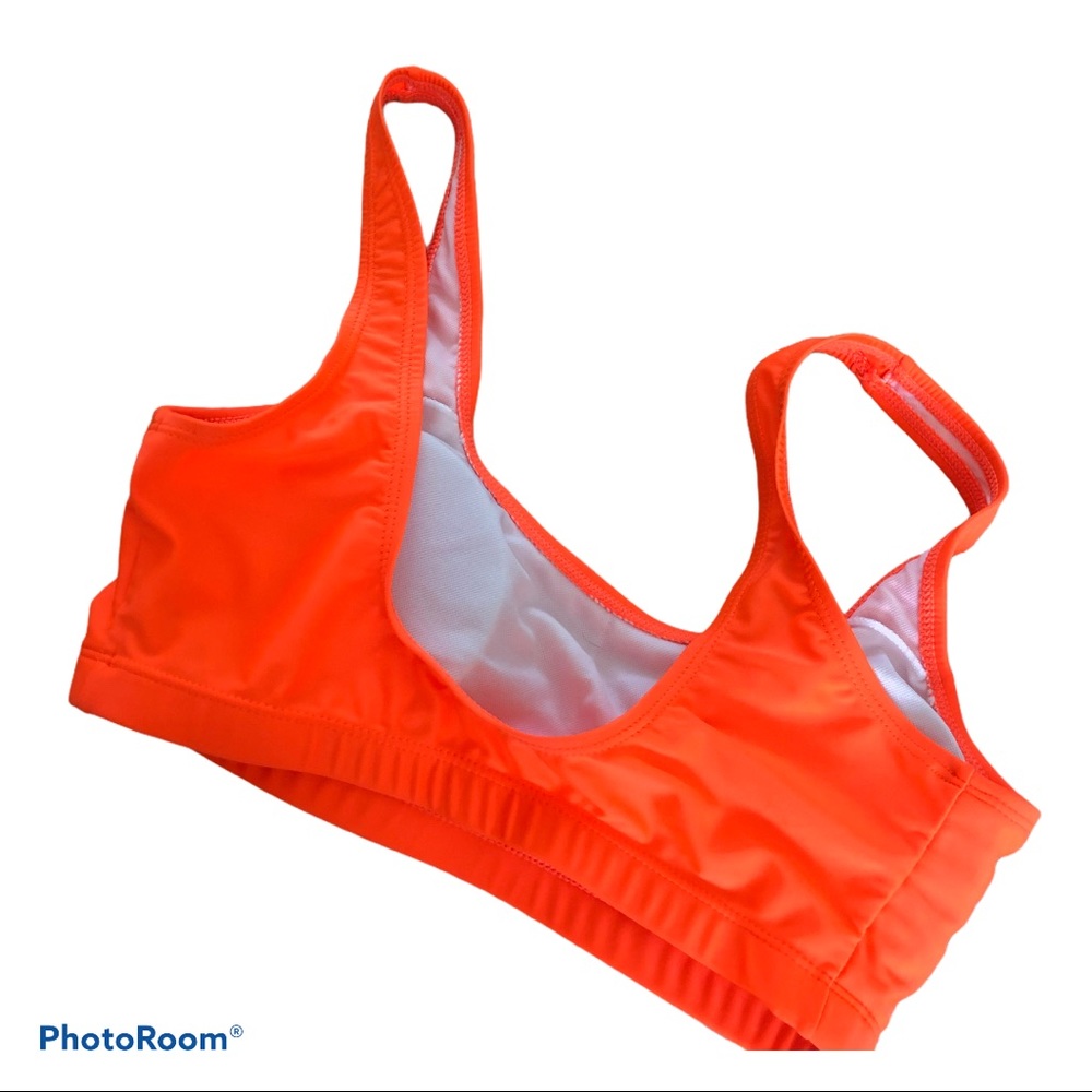 Orange High Waisted Square Neck Bikini Set - Picture 8 of 8